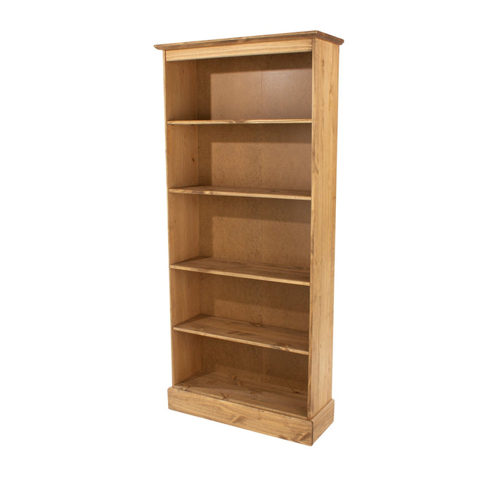 Cotswold Bookcase Antique Waxed Pine Tall - LuminexFurnitureBookcaseCT812