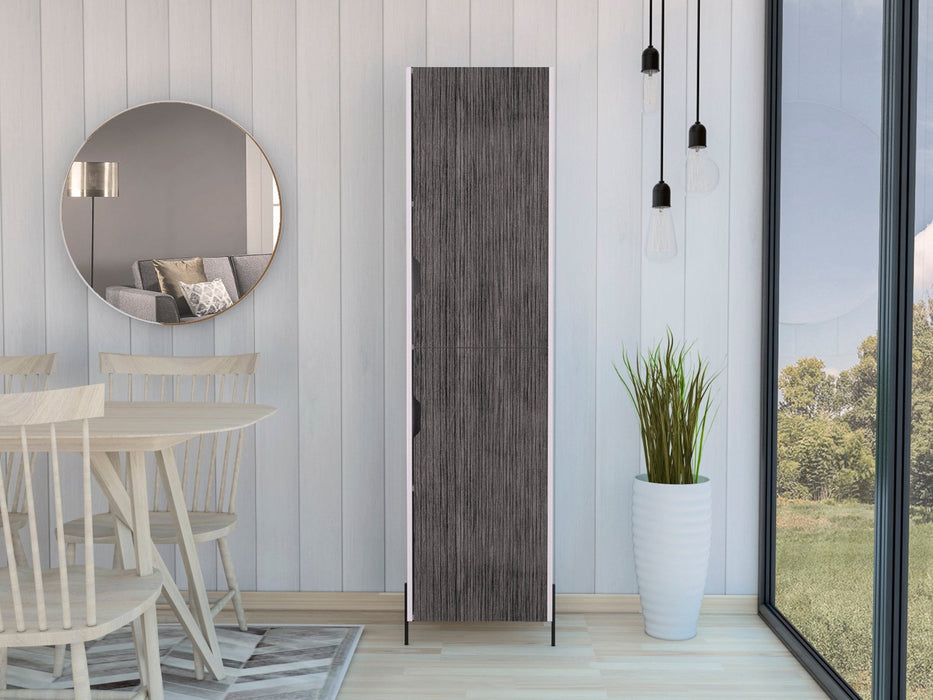 Dallas Bookcase White Tall Storage Cabinet - LuminexFurnitureBookcaseDL924