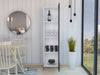 Dallas Bookcase White Tall Storage Cabinet - LuminexFurnitureBookcaseDL924