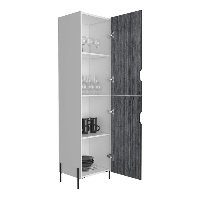 Dallas Bookcase White Tall Storage Cabinet - LuminexFurnitureBookcaseDL924