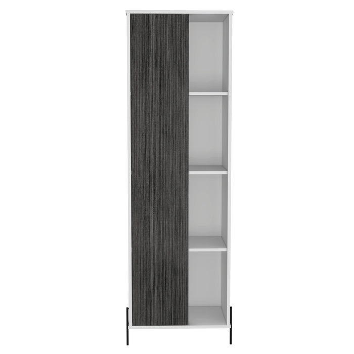 Dallas Bookcase White Tall Storage & Display Cabinet - LuminexFurnitureBookcaseDL903