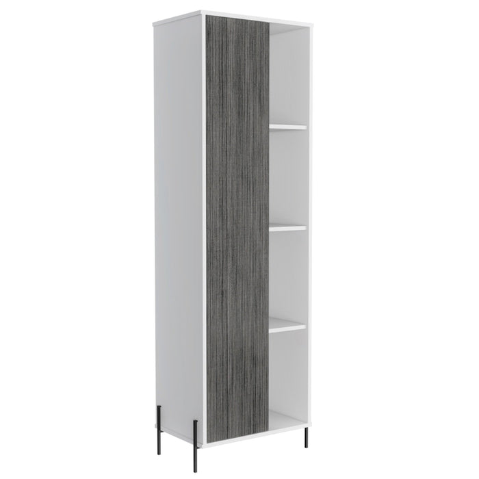 Dallas Bookcase White Tall Storage & Display Cabinet - LuminexFurnitureBookcaseDL903