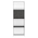 Dallas Bookcase White With Doors - LuminexFurnitureBookcaseDL204