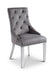 Dalton Lion Head Grey Velvet Dining Chairs – Set of 2 - Luminex FurnitureChairsGLA002