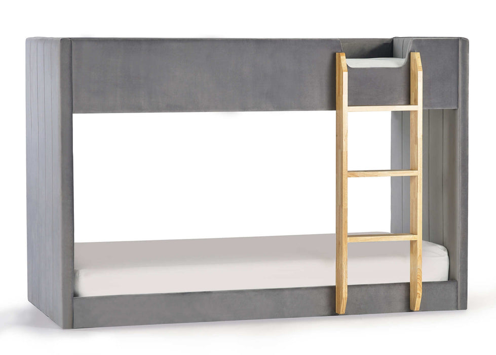 Dandelion Bunk – Grey Velvet Kids’ Bunk Bed - Luminex FurnitureBunk BedDAY001