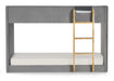 Dandelion Bunk – Grey Velvet Kids’ Bunk Bed - Luminex FurnitureBunk BedDAY001
