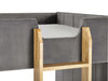 Dandelion Bunk – Grey Velvet Kids’ Bunk Bed - Luminex FurnitureBunk BedDAY001