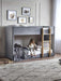Dandelion Bunk – Grey Velvet Kids’ Bunk Bed - Luminex FurnitureBunk BedDAY001