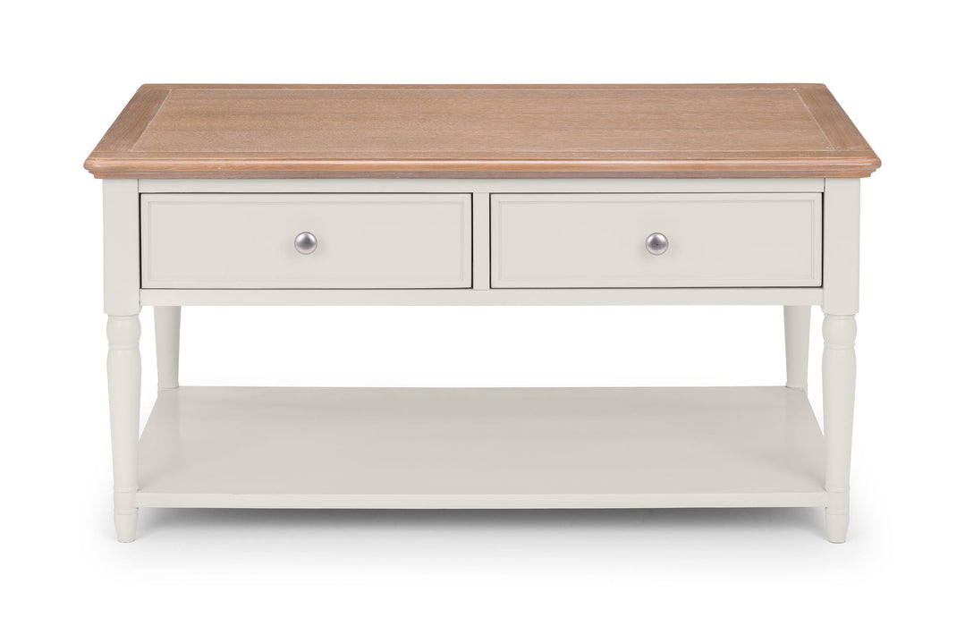 Daphne Coffee Table – Grey & Limed Oak | Elegant 2 Drawer Table - Luminex FurnitureCoffee TablePRO105