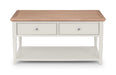 Daphne Coffee Table – Grey & Limed Oak | Elegant 2 Drawer Table - Luminex FurnitureCoffee TablePRO105