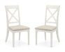 Daphne Dining Chairs – Grey & Ivory (Set of 2) - Luminex FurnitureChairsPRO103