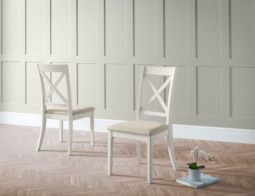 Daphne Dining Chairs – Grey & Ivory (Set of 2) - Luminex FurnitureChairsPRO103