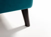 Delaney Curved Velvet Bed - Teal or Grey - Luminex FurnitureFabric BedsFRI001