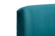 Delaney Curved Velvet Bed - Teal or Grey - Luminex FurnitureFabric BedsFRI001