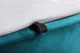 Delaney Velvet Storage Bed with Elegant Curved Headboard - Luminex FurnitureFabric BedsFRI061