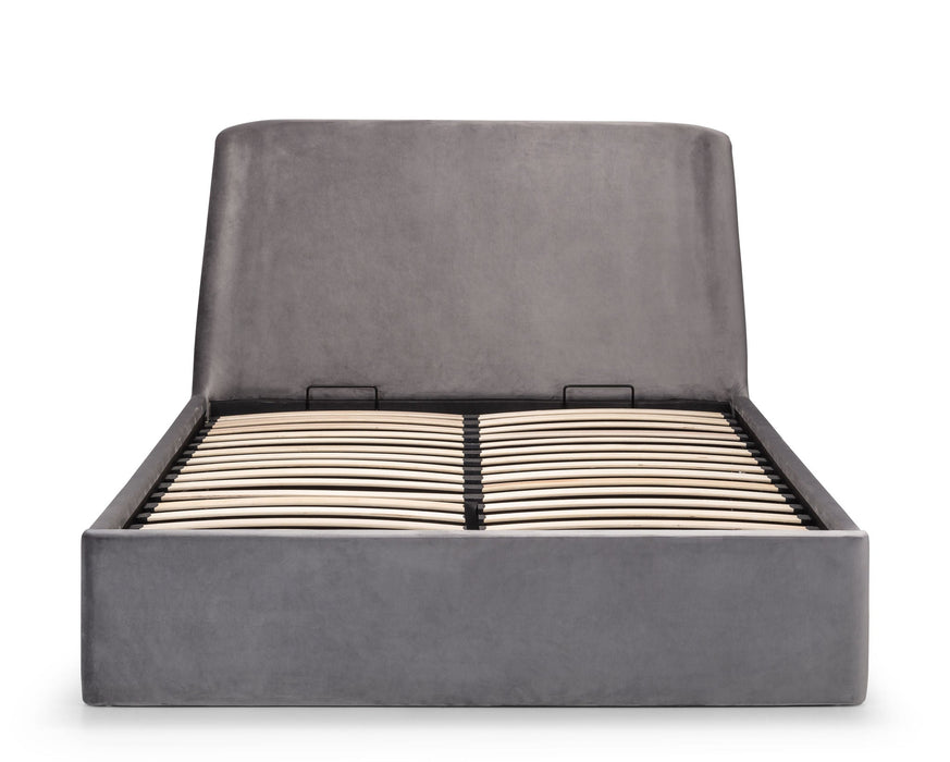 Delaney Velvet Storage Bed with Elegant Curved Headboard - Luminex FurnitureFabric BedsFRI061