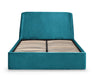 Delaney Velvet Storage Bed with Elegant Curved Headboard - Luminex FurnitureFabric BedsFRI061