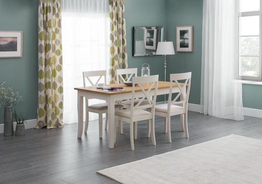 Delphine Oak &amp; White Dining Table - Luminex FurnitureDining TableDAV001