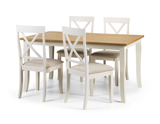 Delphine Oak &amp; White Dining Table - Luminex FurnitureDining TableDAV001