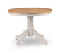 Delphine Oak & Elephant Grey Round Pedestal Table - Luminex FurnitureDining TableDAV204