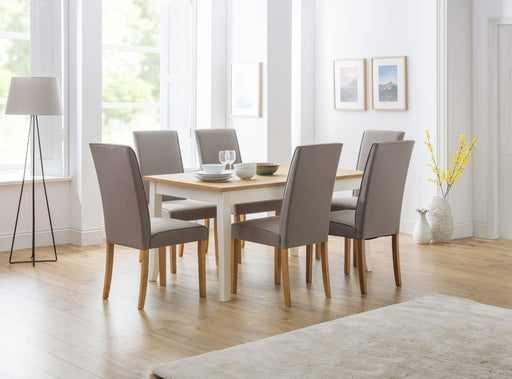 Delphine Oak & Ivory Extending Dining Table - Luminex FurnitureDining TableDAV011