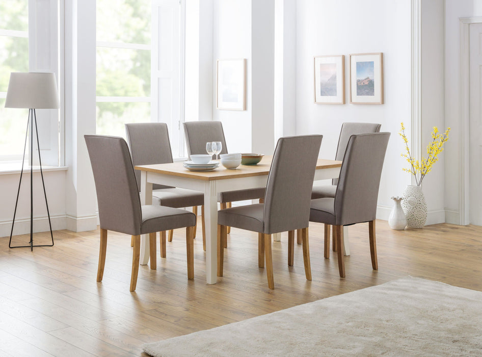 Delphine Oak & Ivory Extending Dining Table - Luminex FurnitureDining TableDAV011