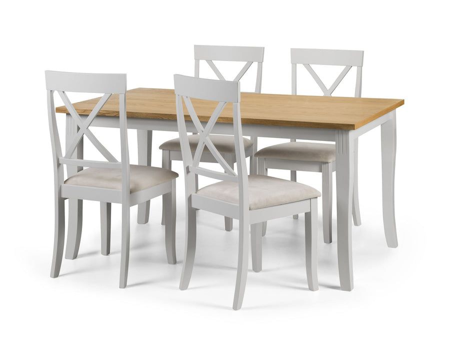 Delphine Oak/Elephant Grey Dining Table - Luminex FurnitureDining TableDAV201