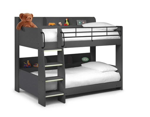 Dreamcatcher Bunk Bed Anthracite – Kids’ Storage Bunk with Ladder - Luminex FurnitureBunk BedDOM005