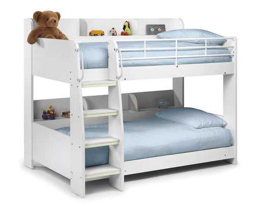 Dreamcatcher Bunk Bed White – Kids’ Storage Bunk with Ladder - Luminex FurnitureBunk BedDOM002