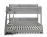 Dreamcatcher Triple Sleeper Light Grey – Space - Saving Bed - Luminex FurnitureBunk BedDOM102