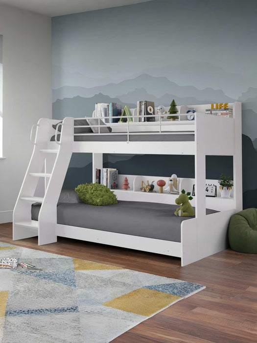 Dreamcatcher Triple Sleeper White – Space - Saving Bed - Luminex FurnitureBunk BedDOM101