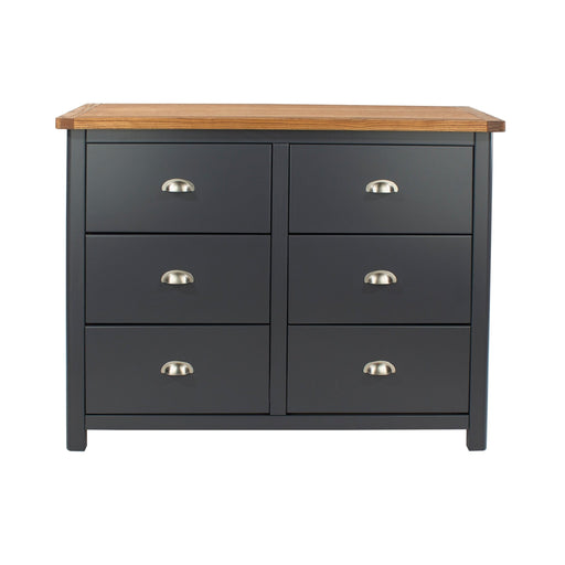 Dunkeld 3+3 dr wide chest – Midnight Blue - LuminexFurnitureChest of DrawersDK233