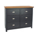 Dunkeld 3+3 dr wide chest – Midnight Blue - LuminexFurnitureChest of DrawersDK233
