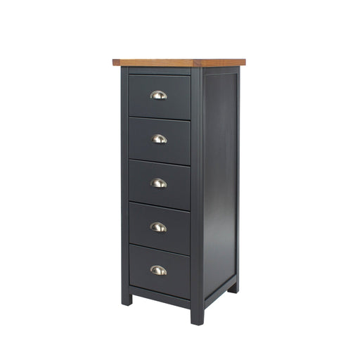 Dunkeld 5 drawer narrow chest – Midnight Blue - LuminexFurnitureChest of DrawersDK217