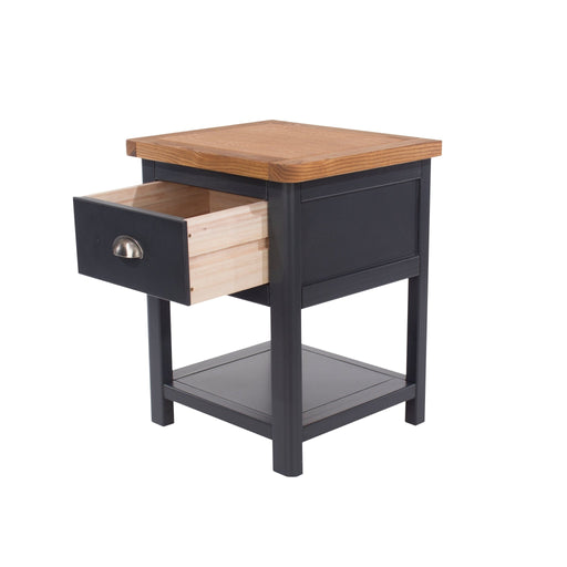 Dunkeld Bedside Table 1 Drawer Cabinet Midnight Blue - LuminexFurnitureBedside TableDK208