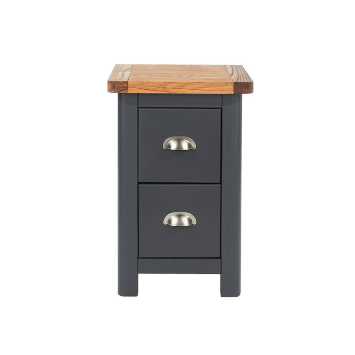 Dunkeld Bedside Table 2 Drawer Cabinet Midnight Blue - LuminexFurnitureBedside TableDK210