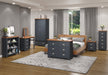 Dunkeld Bedside Table 2 Drawer Cabinet Midnight Blue - LuminexFurnitureBedside TableDK210