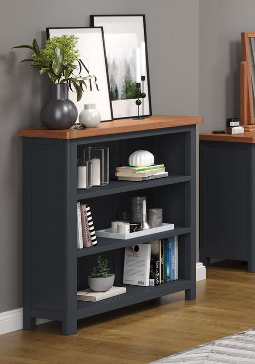 Dunkeld Bookcase Midnight Blue Low - LuminexFurnitureBookcaseDK311