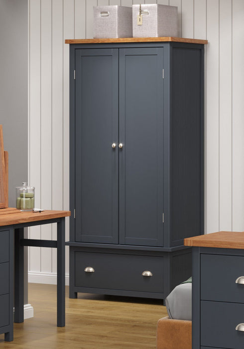 Dunkeld Wardrobe - Midnight Blue - LuminexFurnitureWardrobeDK221