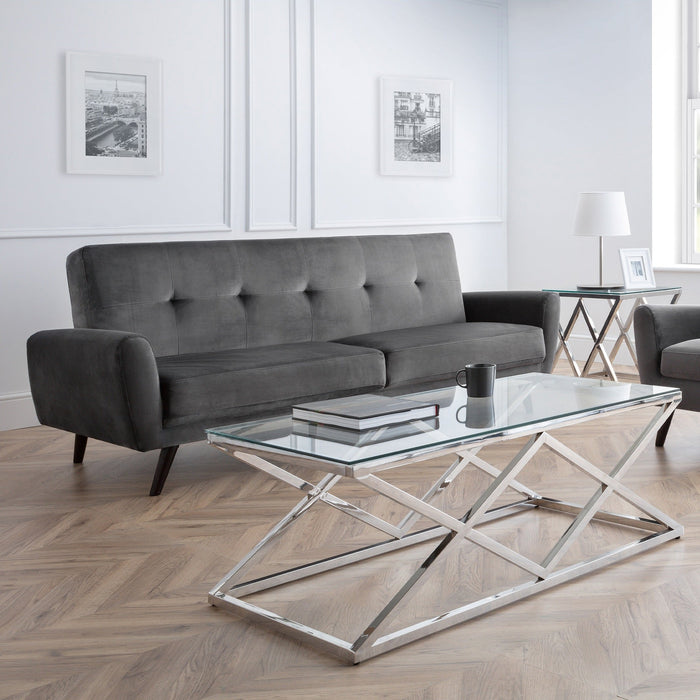 Eden Scandinavian Style Sofa – 2 or 3 Seater, Grey or Blue - Luminex FurnitureSofasMON522