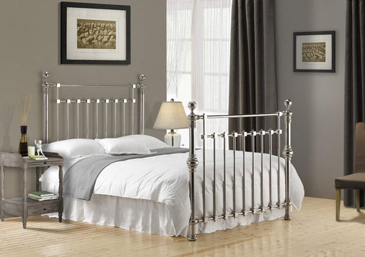 Edward Chrome Metal Bed - Luminex FurnitureBedEDW46CHR