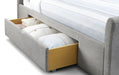 Elara Light Grey with Drawers Bed - Luminex FurnitureFabric BedsCAP001