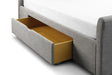 Elara Light Grey with Drawers Bed - Luminex FurnitureFabric BedsCAP001