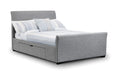 Elara Light Grey with Drawers Bed - Luminex FurnitureFabric BedsCAP001