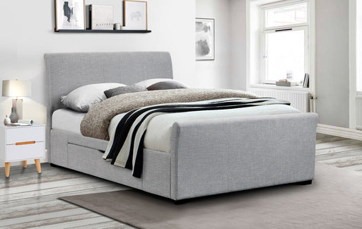 Elara Light Grey with Drawers Bed - Luminex FurnitureFabric BedsCAP001