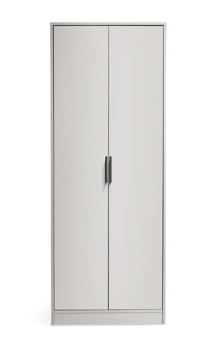 Elden 2 Door Wardrobe – Silk Grey Modern Bedroom Storage - Luminex FurnitureWardrobeALB004
