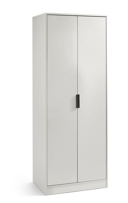 Elden 2 Door Wardrobe – Silk Grey Modern Bedroom Storage - Luminex FurnitureWardrobeALB004