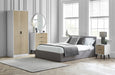 Elden 2 Door Wardrobe - White/Oak - Luminex FurnitureWardrobeALB024