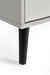 Elden 2 Drawer Bedside - Silk Grey - Luminex FurnitureBedside TableALB001