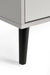 Elden 4 Drawer Wide Chest - Silk Grey - Luminex FurnitureChest of drawersALB002